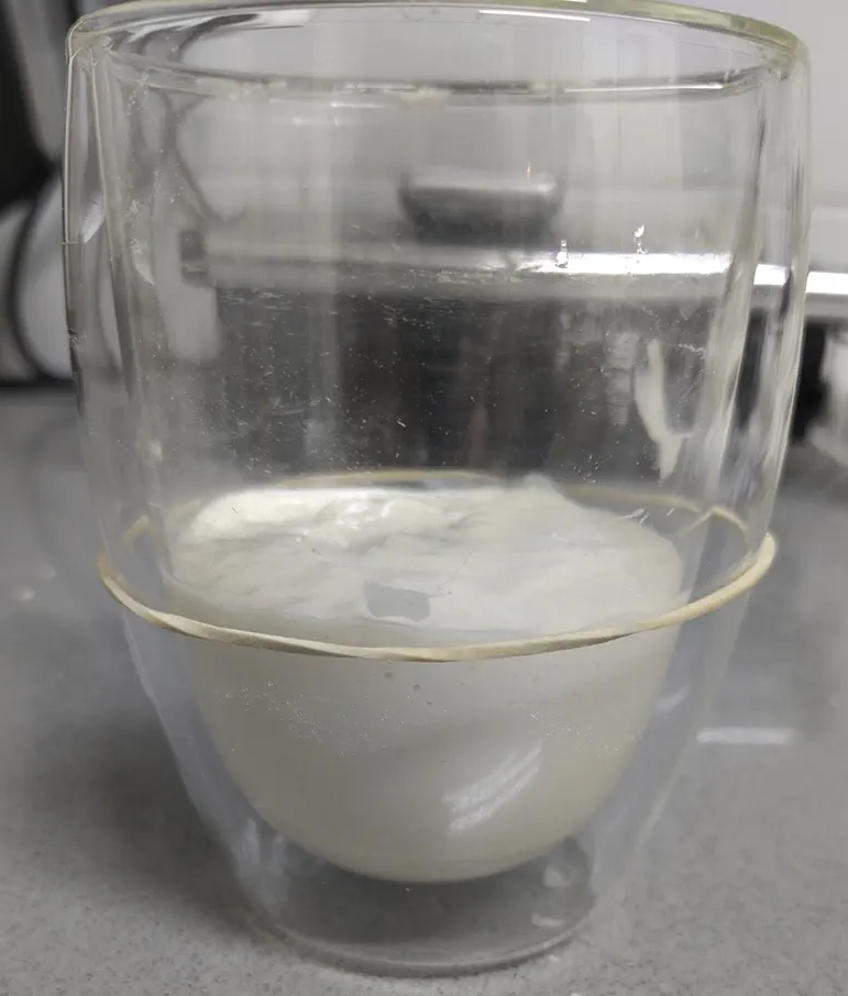 A properly mixed poolish