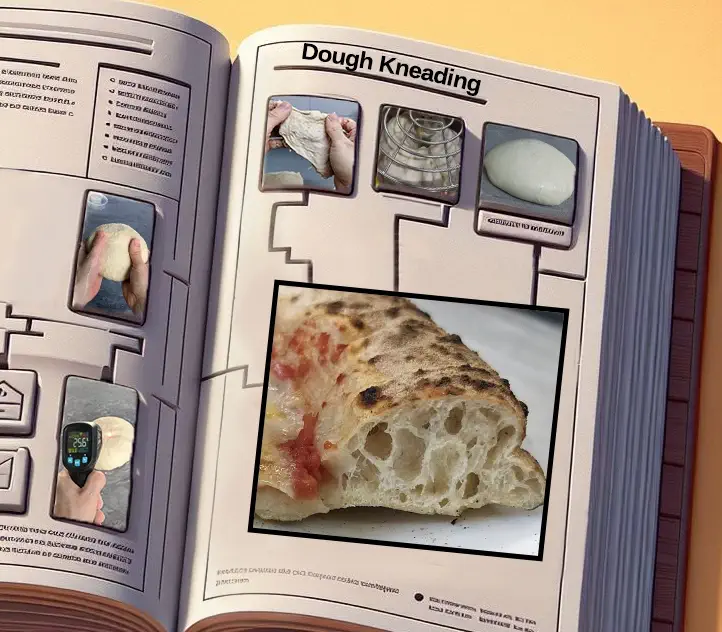A user guide for pizza dough kneading and mixing