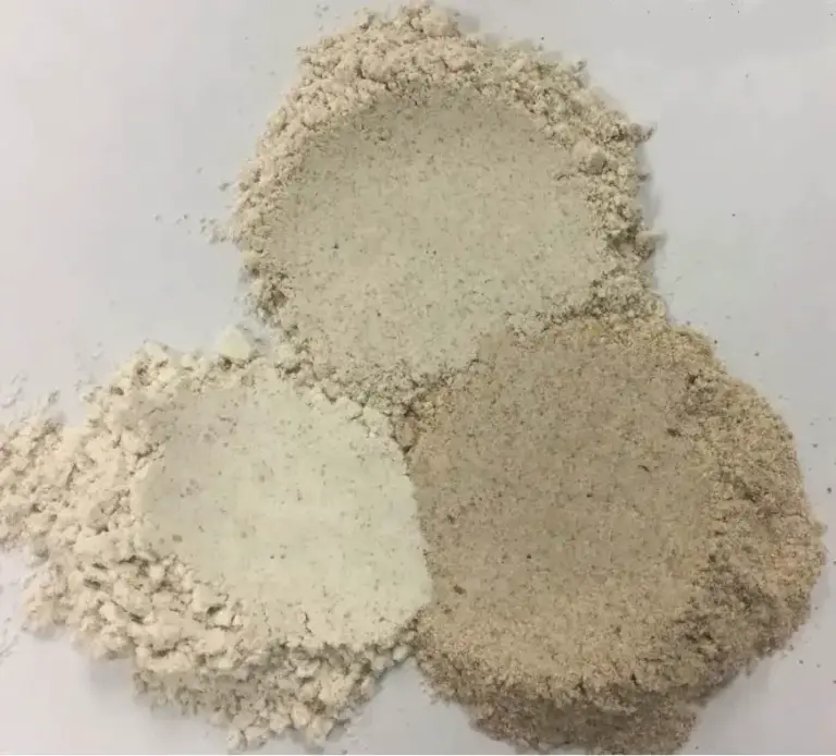 Flours with varying ash content
