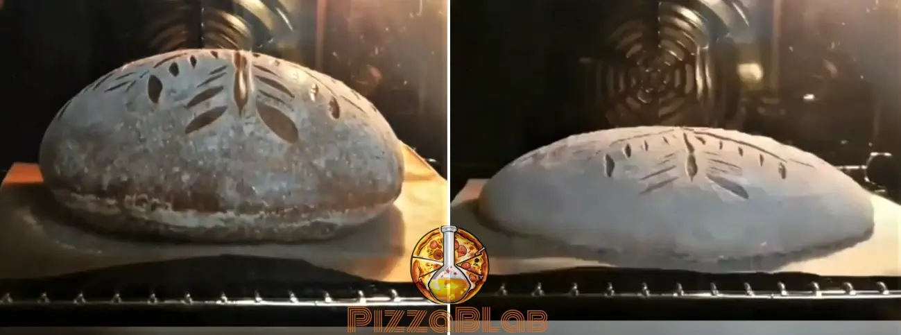 Oven spring phase during baking