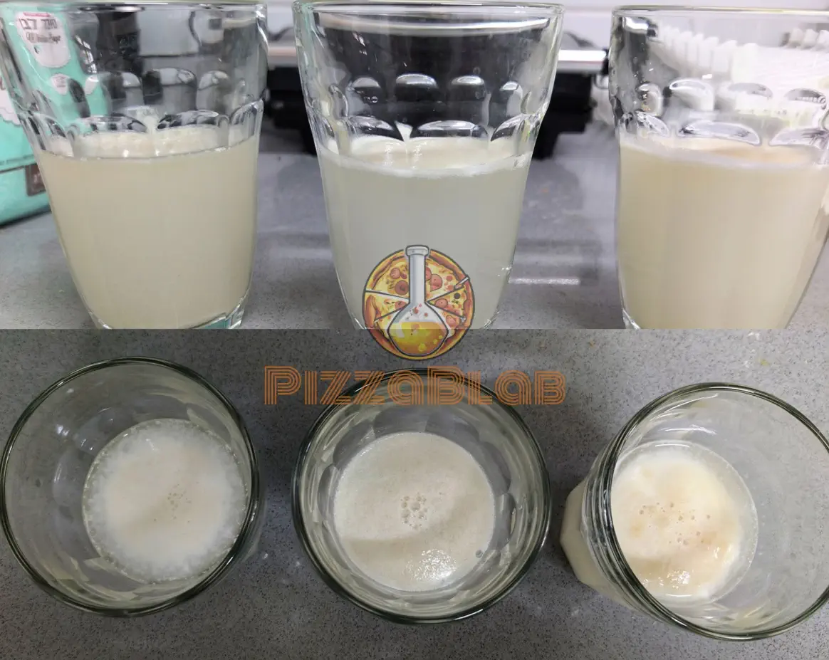 Illustration of yeast viability test using yeast of 3 different production dates