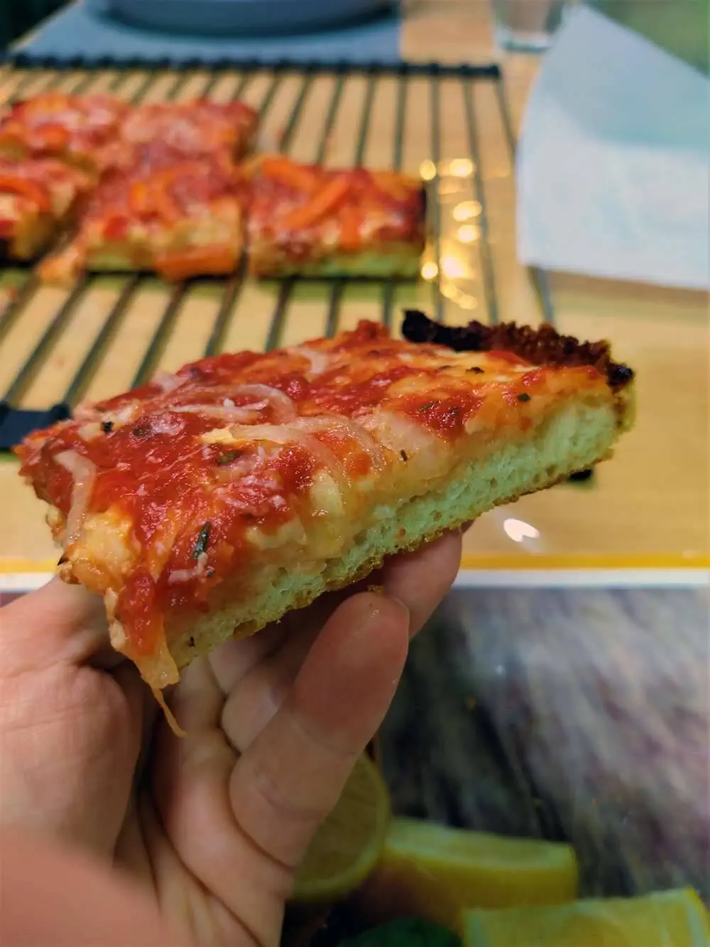 Sicilian pizza square